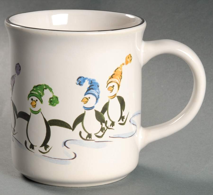 Penguin Skate Mug by Pfaltzgraff-1
