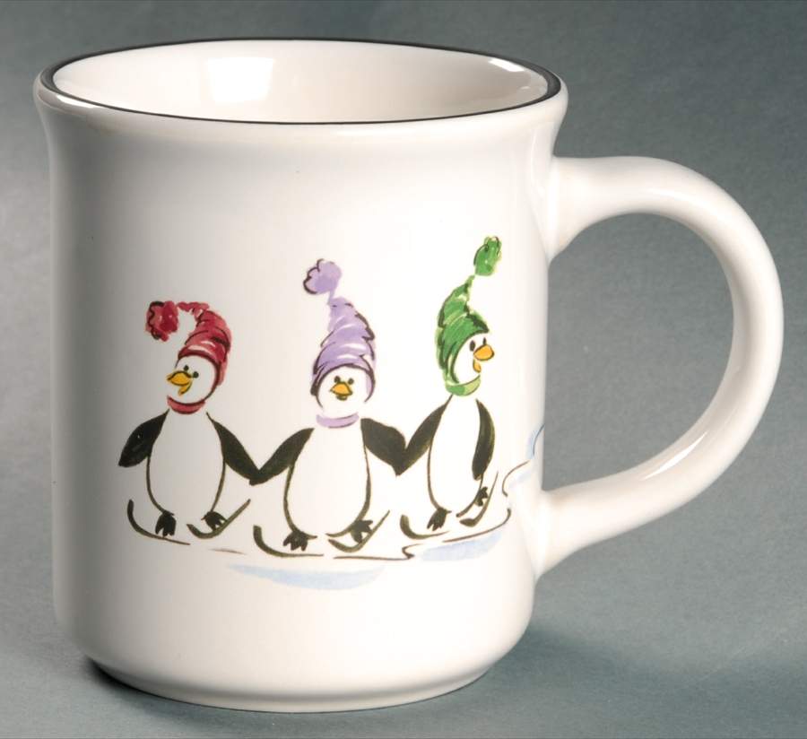 Penguin Skate Mug by Pfaltzgraff-1