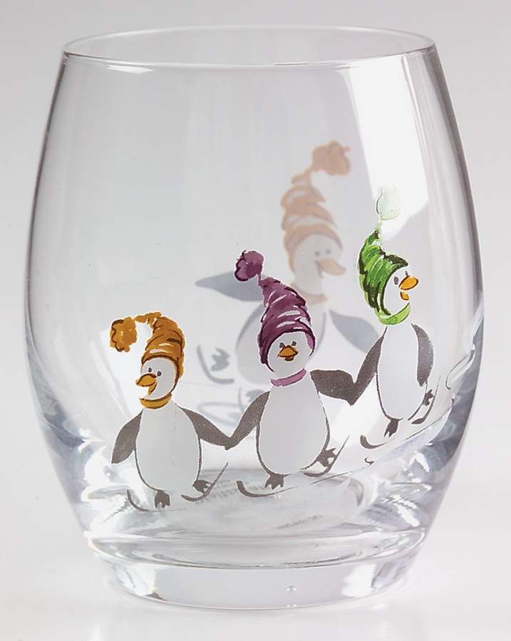 Penguin Skate 14 Oz Glassware Double Old Fashioned by Pfaltzgraff-1