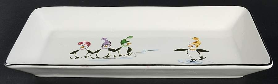 Penguin Skate 3 Step Metal Buffet Stand, Tray Only by Pfaltzgraff-1