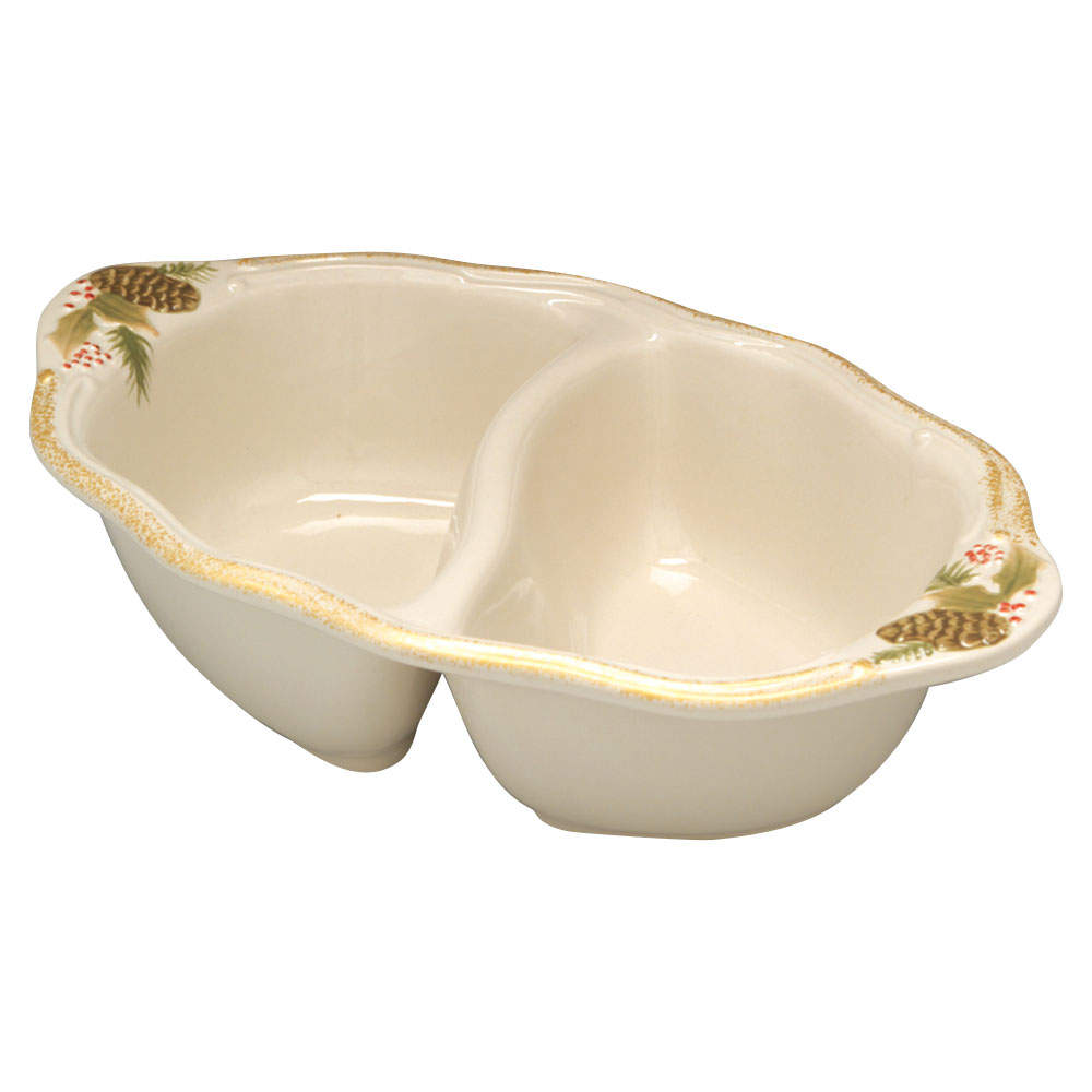 Garland Spruce Oval Divided Server by Pfaltzgraff-1