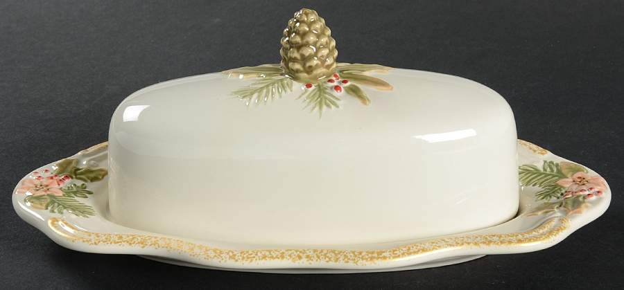 Garland Spruce 1/4 Lb Covered Butter by Pfaltzgraff-1