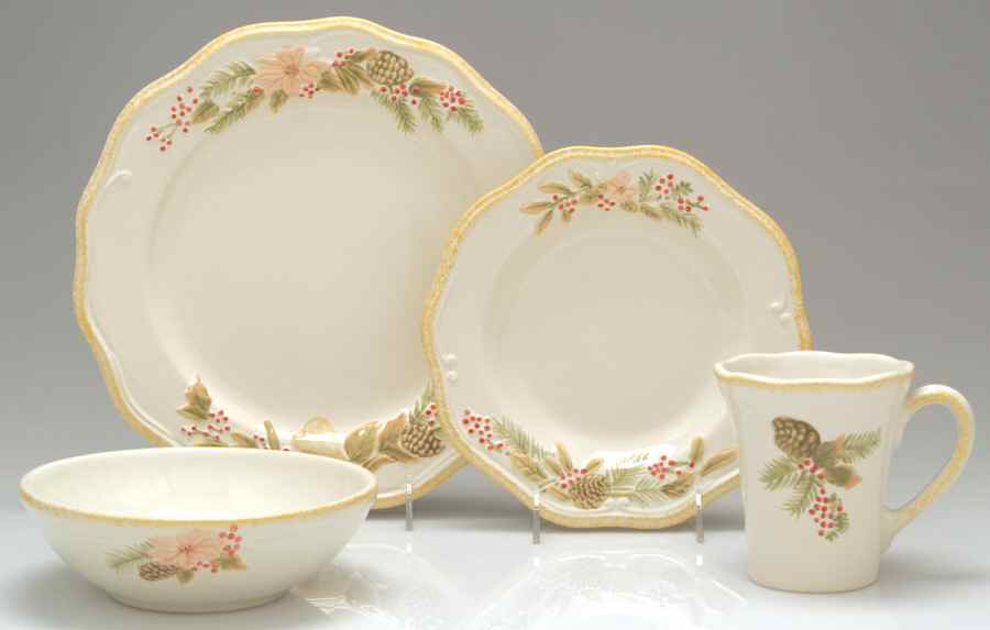 Garland Spruce 4 Piece Place Setting by Pfaltzgraff-1