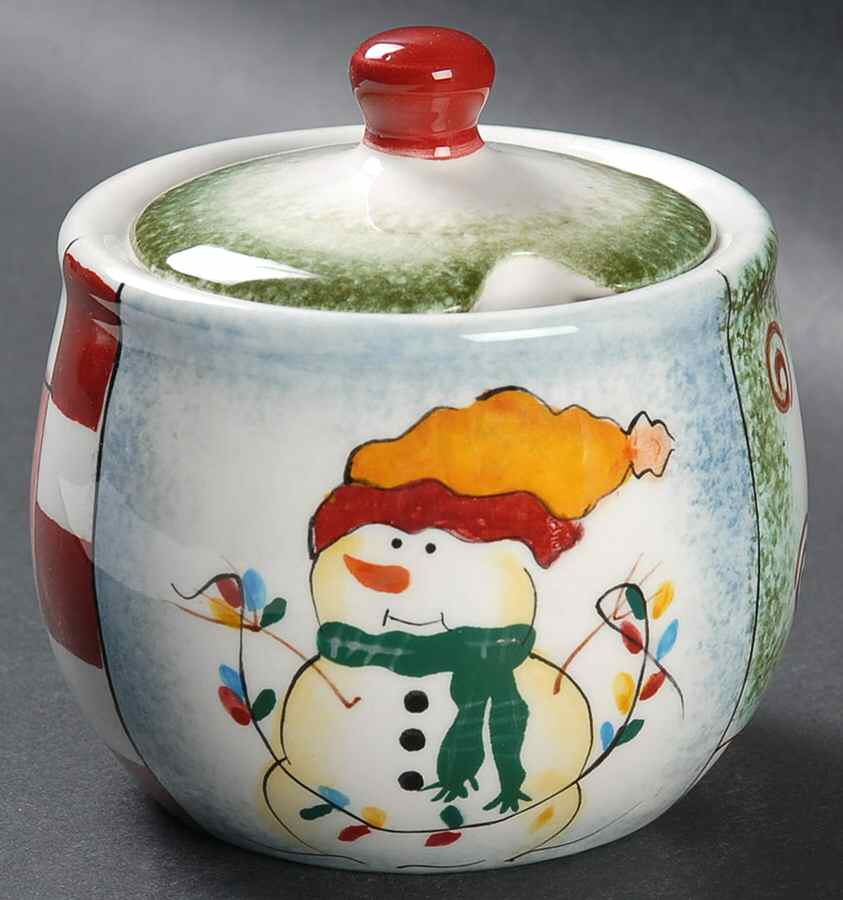 Holiday Magic Sugar Bowl & Lid by Pfaltzgraff-1