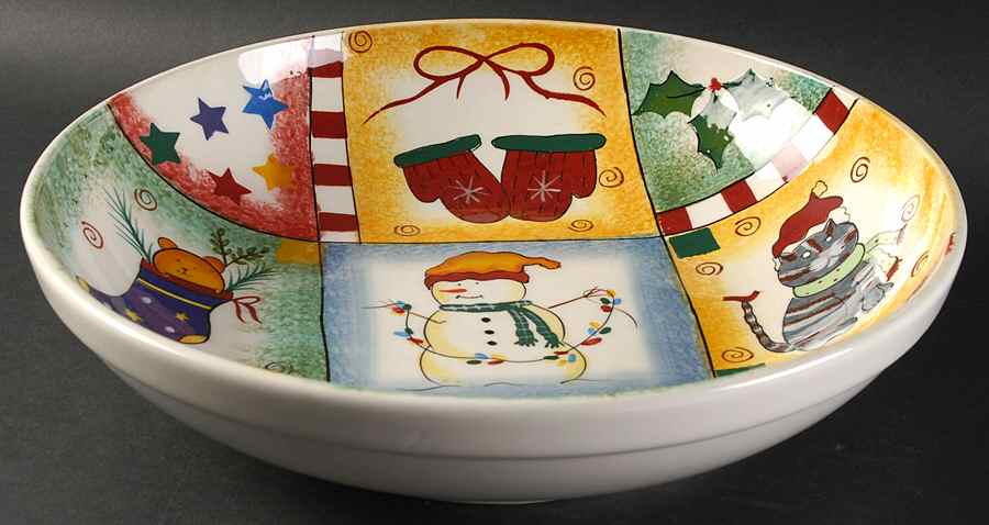 Holiday Magic 12" Pasta Serving Bowl by Pfaltzgraff-1