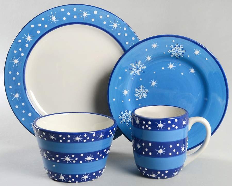 Ice Crystals 4 Piece Place Setting by Pfaltzgraff-1