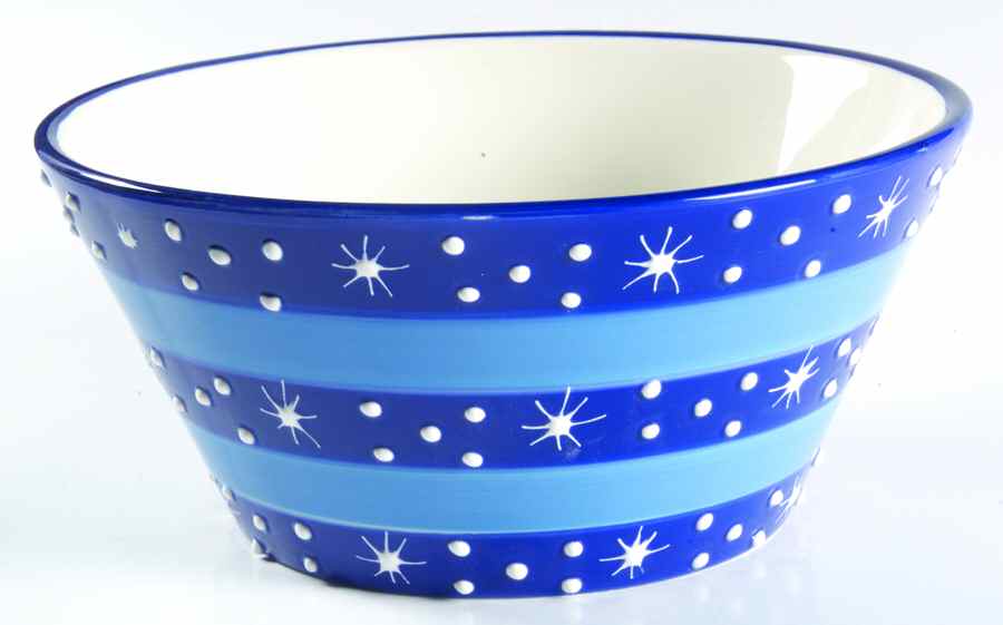 Ice Crystals 9" Round Vegetable Bowl by Pfaltzgraff-1