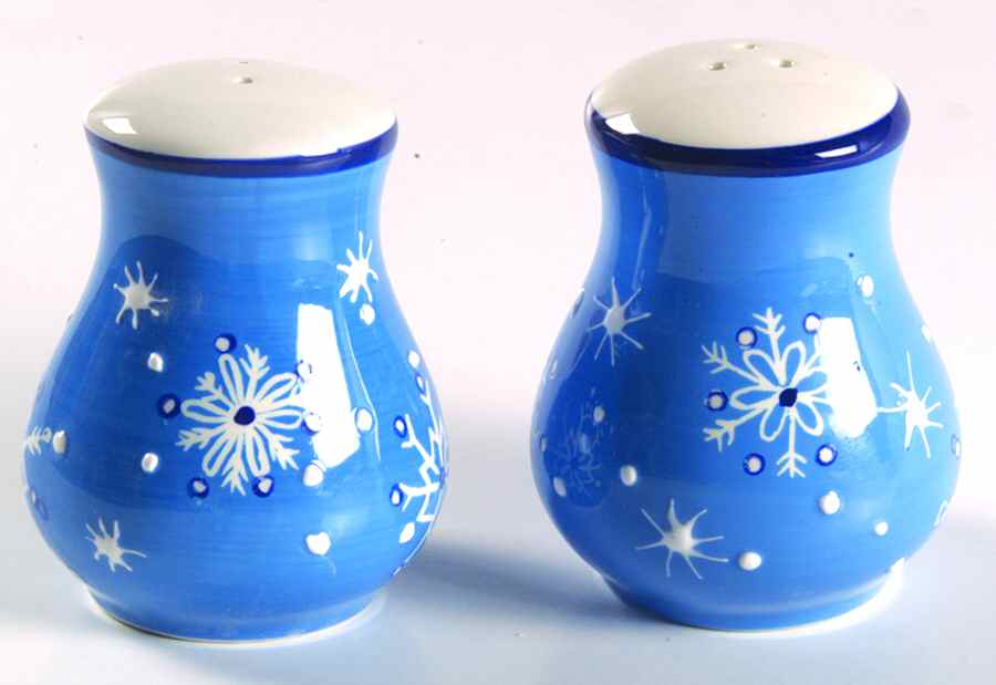 Ice Crystals Salt & Pepper Set by Pfaltzgraff-1