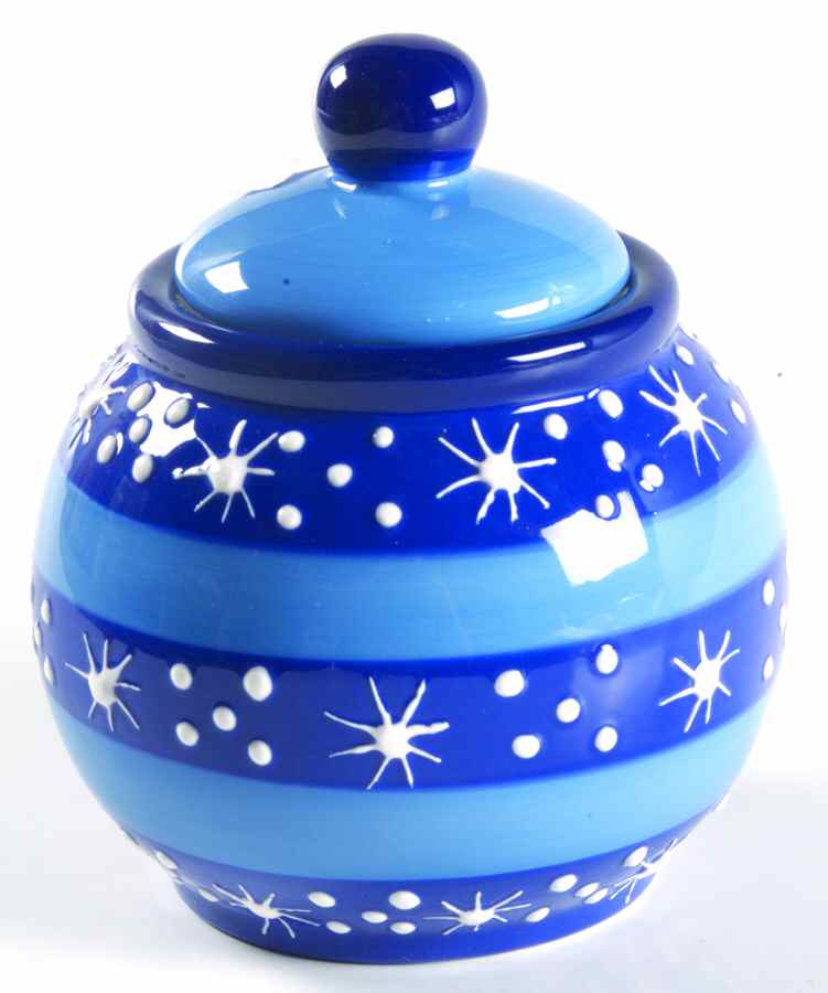Ice Crystals Sugar Bowl & Lid by Pfaltzgraff-1