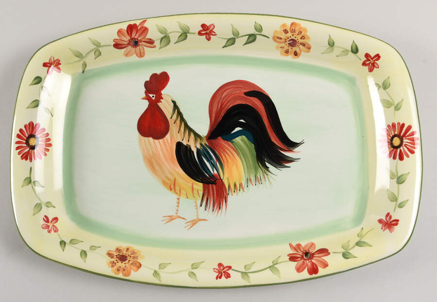 Daybreak 16" Rectangular Barbeque Platter by Pfaltzgraff-1
