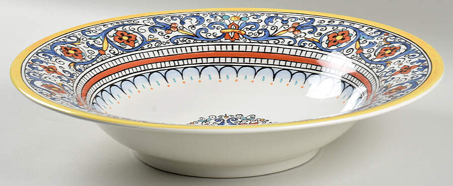 Antico Deruta 15" Large Salad Serving Bowl by Portugal-1