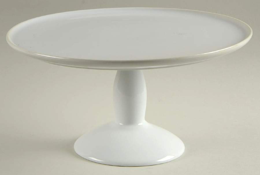 Great White Collection (Coupe Shape) 10" Diameter Pedestal Cake Stand by Pottery Barn China-1