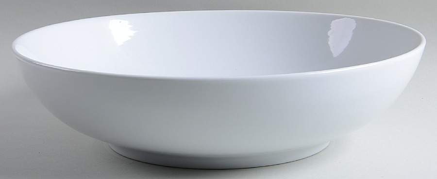 Great White Collection (Coupe Shape) 14" Round Serving Bowl by Pottery Barn China-1