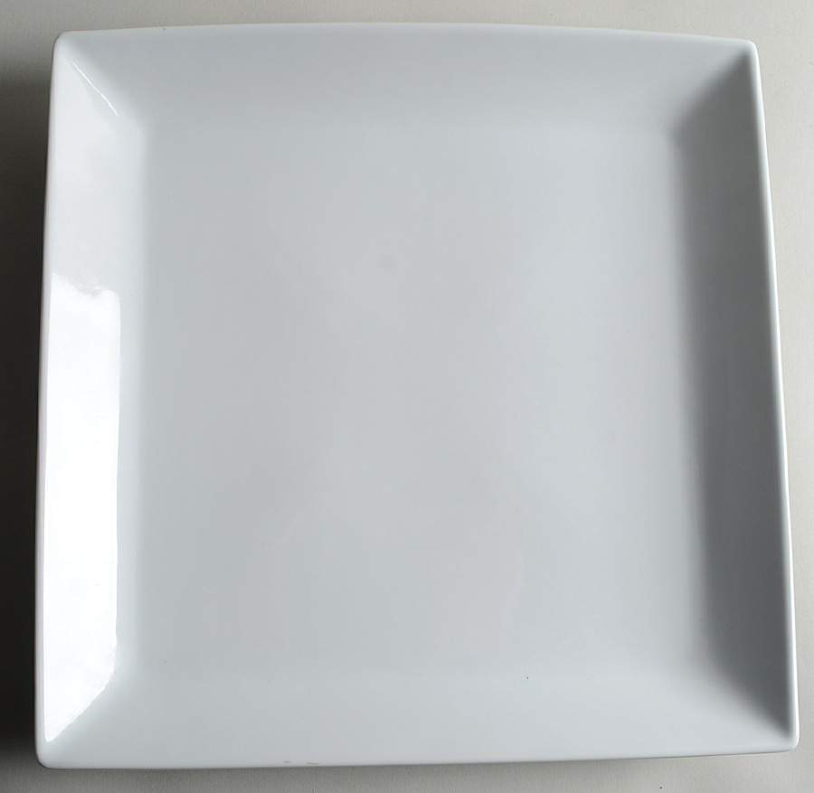 Great White Collection (Coupe Shape) 12" Square Serving Platter by Pottery Barn China-1