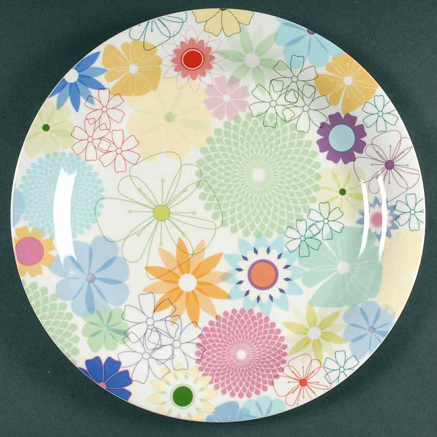 Crazy Daisy 13" Chop Plate (Round Platter) by Portmeirion-1