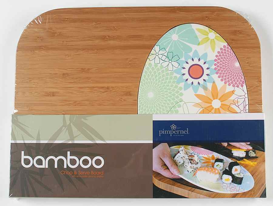 Crazy Daisy Bamboo/Wood Chop & Serve Board by Portmeirion-1