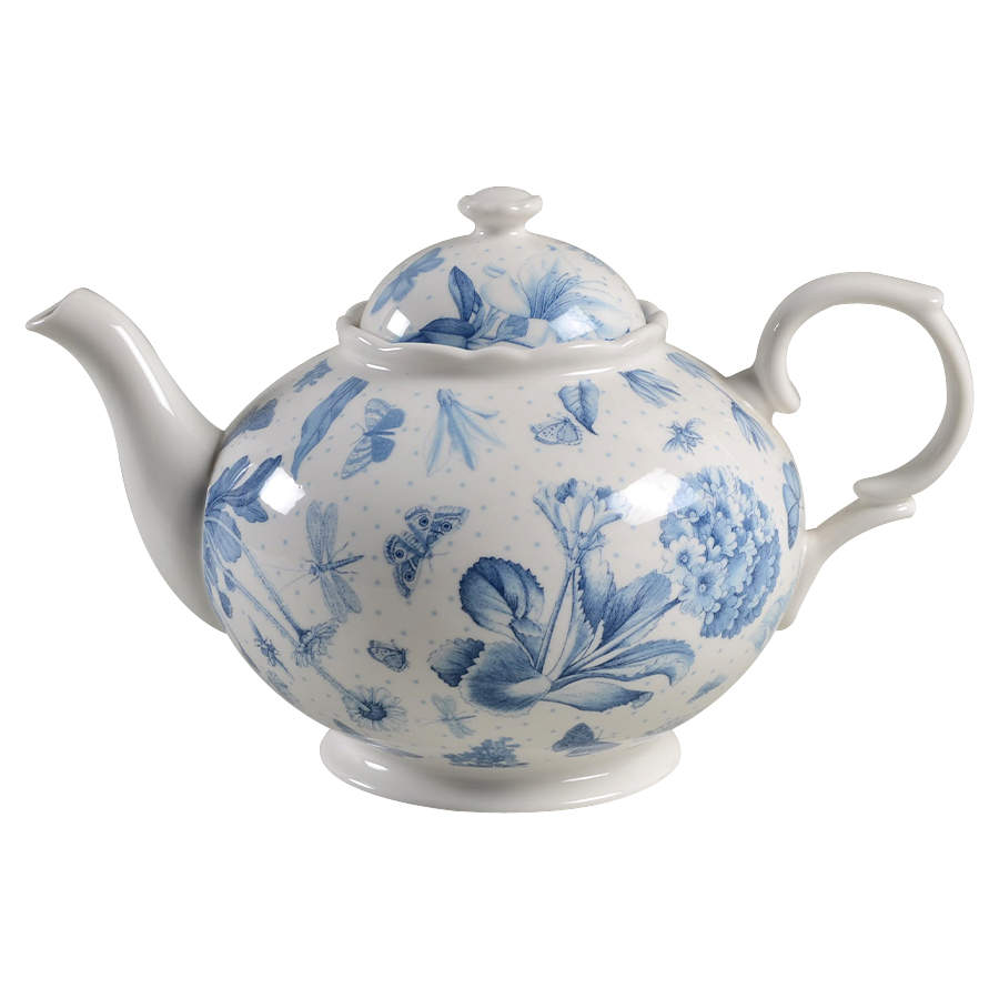 Botanic Blue Teapot & Lid by Portmeirion-1