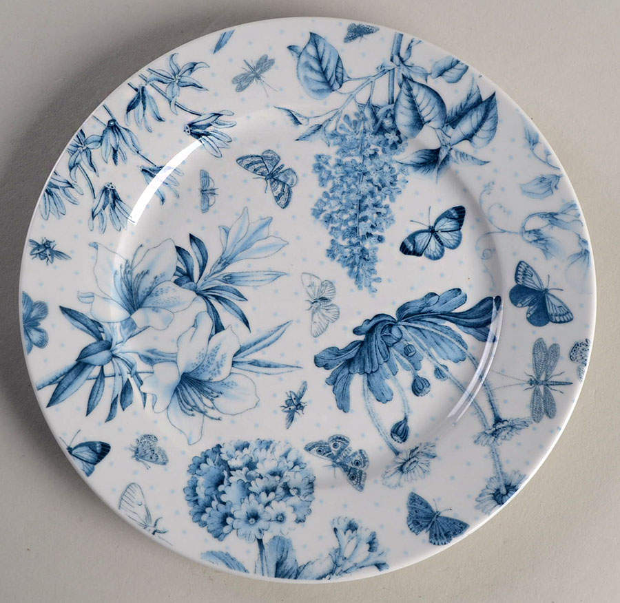 Botanic Blue Dessert/Pie Plate by Portmeirion-1