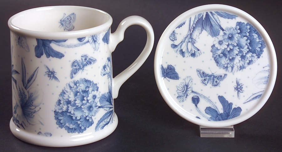 Botanic Blue Mug & Coaster Set by Portmeirion-1