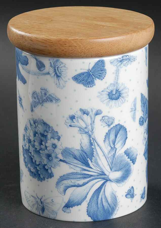 Botanic Blue 5" Storage Jar & Lid by Portmeirion-1