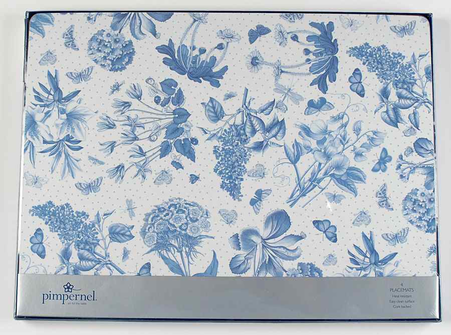 Botanic Blue Corkboard Placemat - Set of 4 by Portmeirion-1