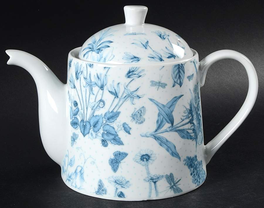Botanic Blue Teapot & Lid by Portmeirion-1