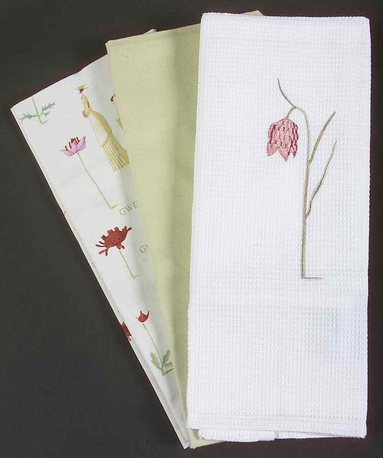 Up the Garden Path Tea Towel (Set of 3 Motifs) by Portmeirion-1
