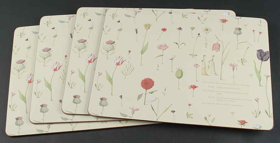 Up the Garden Path Corkboard Placemat - Set of 4 by Portmeirion-1