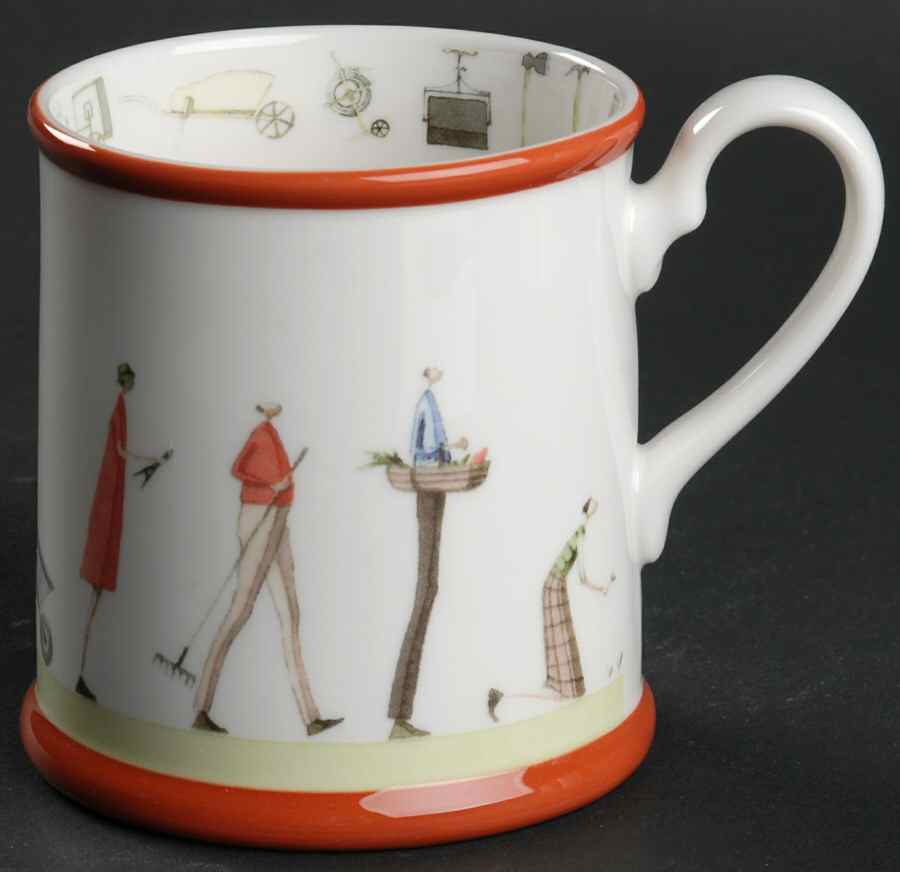 Up the Garden Path Tankard by Portmeirion-1