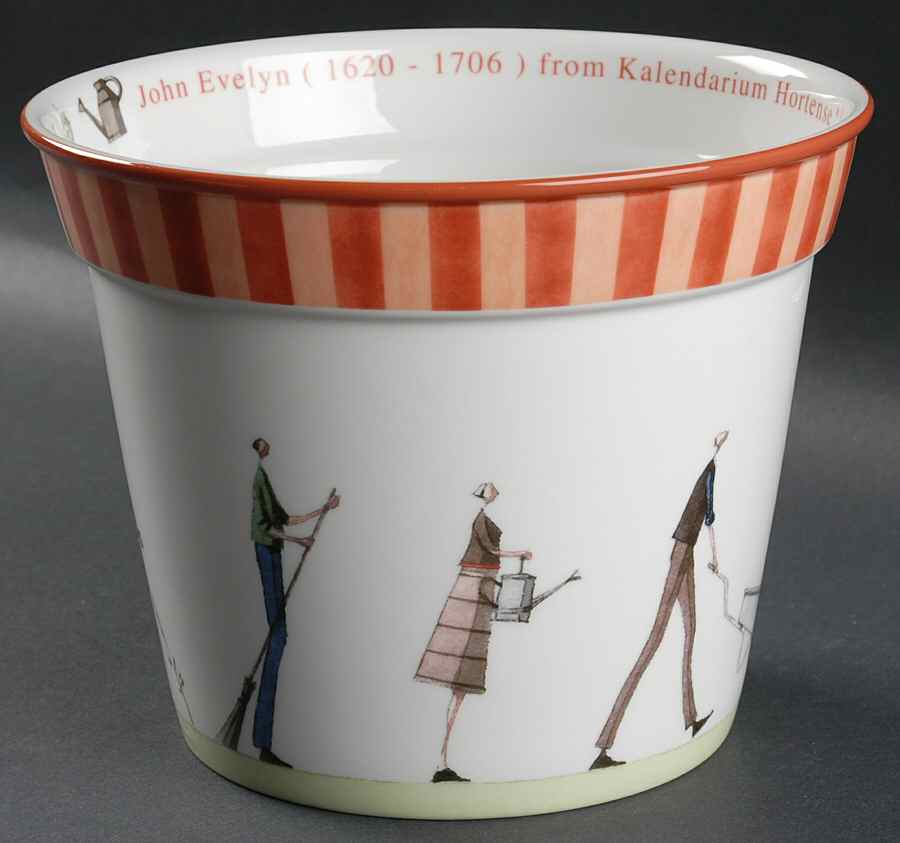 Up the Garden Path 7" Flower Pot by Portmeirion-1