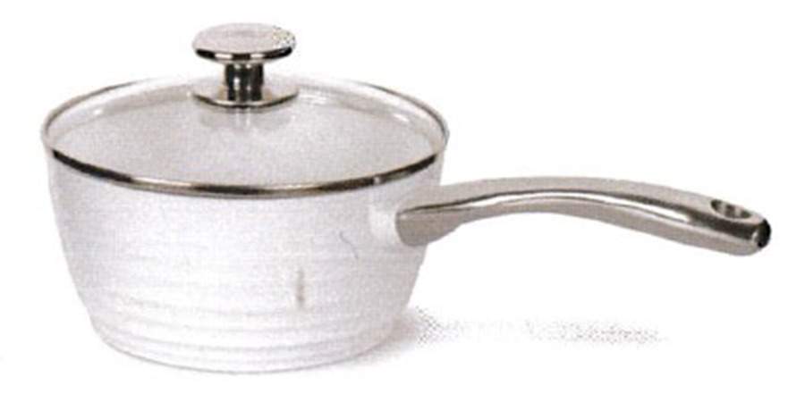Sophie Conran White 2 Quart Metal Covered Saucepan by Portmeirion-1