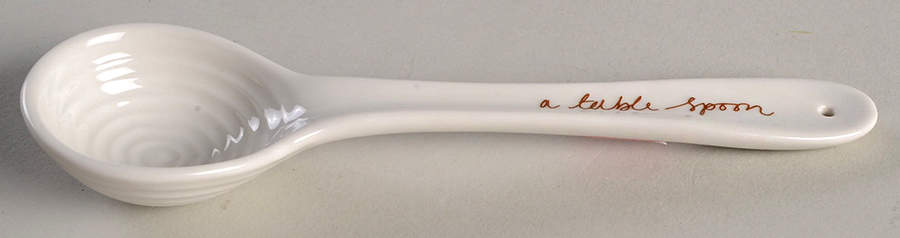 Sophie Conran White 1 Tablespoon Ceramic Measuring Spoon by Portmeirion-1
