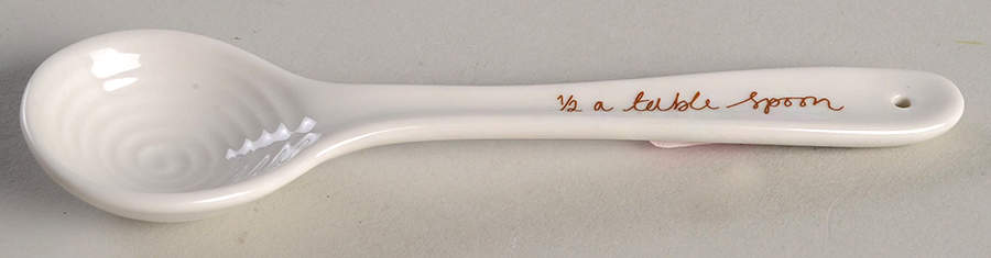 Sophie Conran White 1/2 Tablespoon Ceramic Measuring Spoon by Portmeirion-1