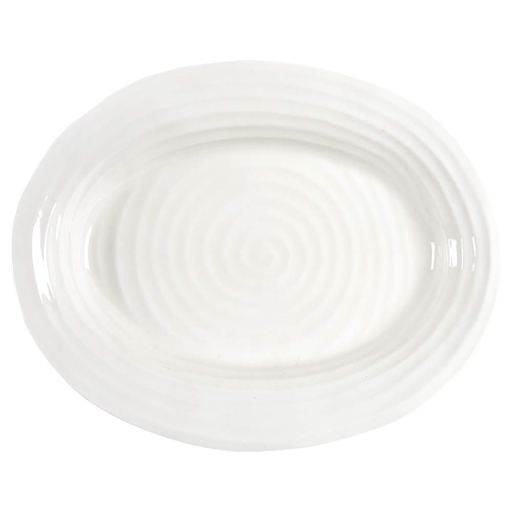 Sophie Conran White 14" Oval Serving Platter by Portmeirion-1