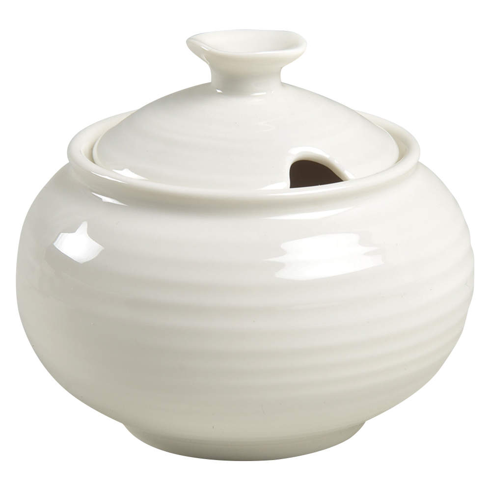 Sophie Conran White Sugar Bowl & Lid by Portmeirion-1