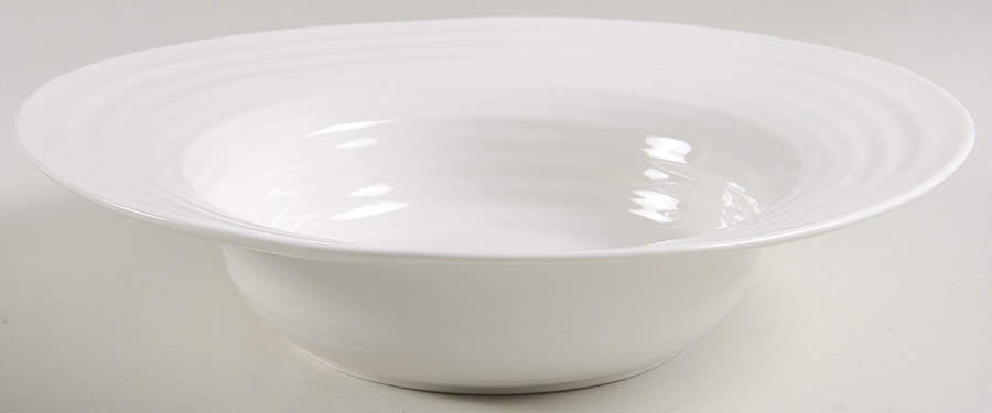 Sophie Conran White Large Rim Soup Bowl by Portmeirion-1