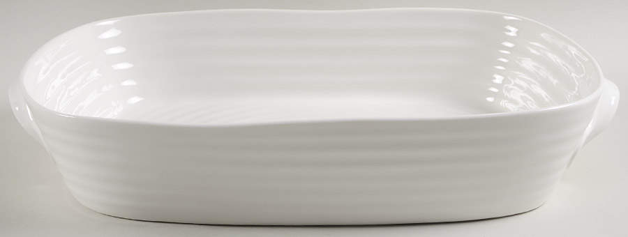 Sophie Conran White 14" Rectangular Roaster by Portmeirion-1