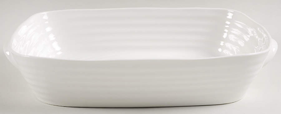Sophie Conran White 12" Rectangular Roaster by Portmeirion-1