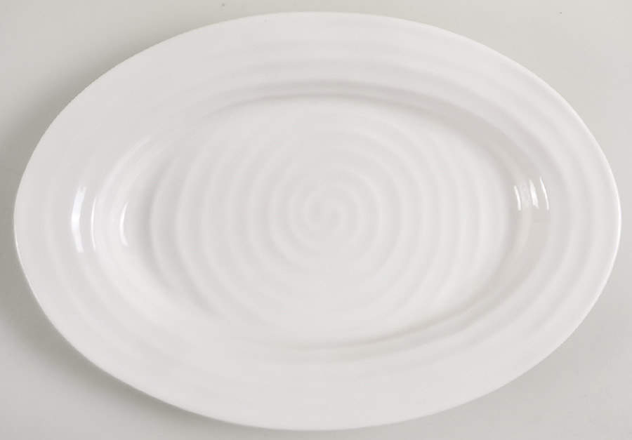 Sophie Conran White 12" Oval Serving Platter by Portmeirion-1