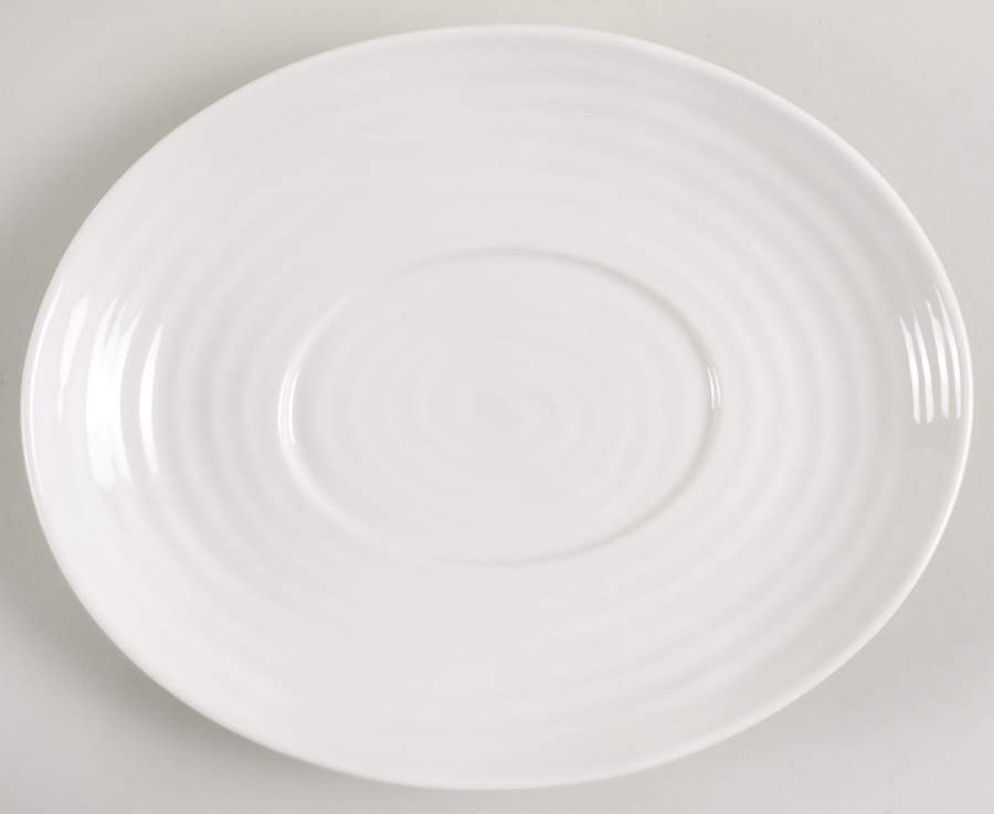 Sophie Conran White Underplate for Gravy Boat by Portmeirion-1