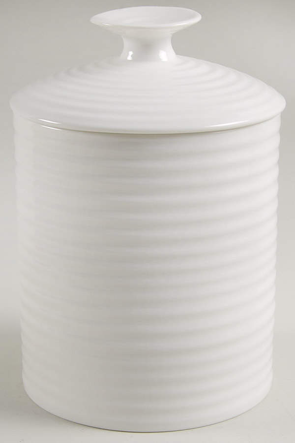 Sophie Conran White Medium Canister & Lid by Portmeirion-1