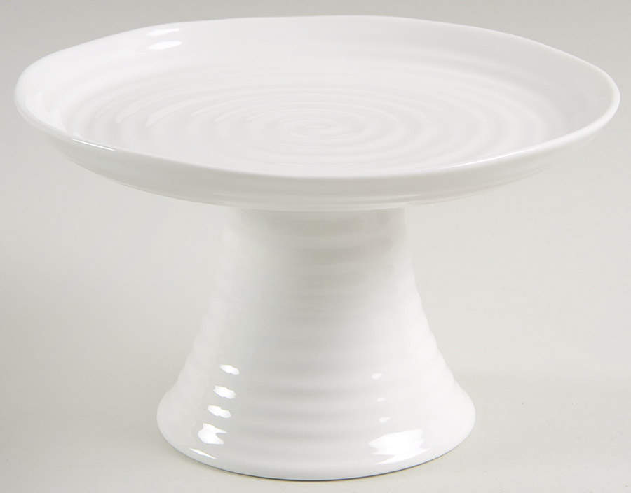 Sophie Conran White 6" Diameter Pedestal Cake Stand by Portmeirion-1