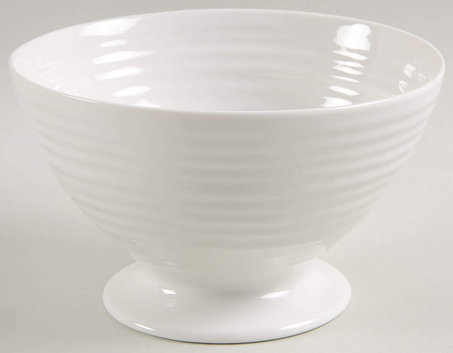 Sophie Conran White Large Footed Fruit Bowl by Portmeirion-1