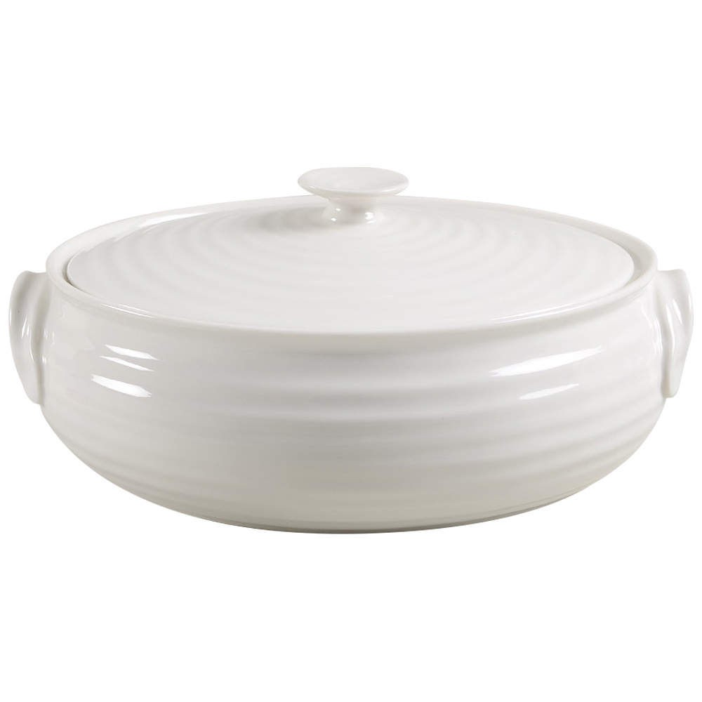 Sophie Conran White 1.75 Quart Oval Covered Casserole by Portmeirion-1