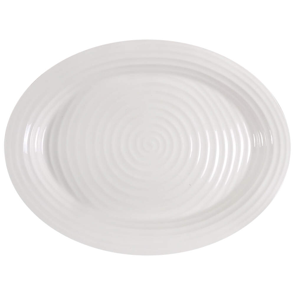 Sophie Conran White 20" Oval Turkey Platter by Portmeirion-1