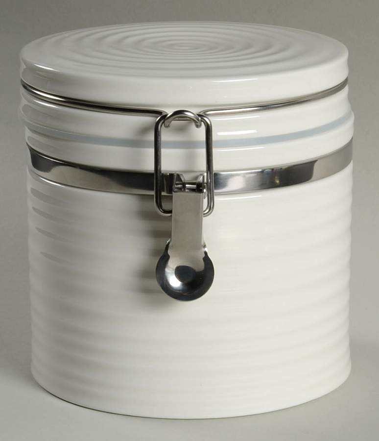 Sophie Conran White 5" Storage Jar with Hinged Lid by Portmeirion-1