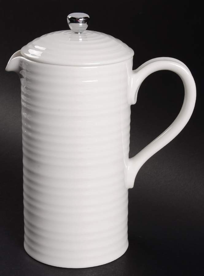 Sophie Conran White (3 Cup) Cafetiere & Lid/Press by Portmeirion-1