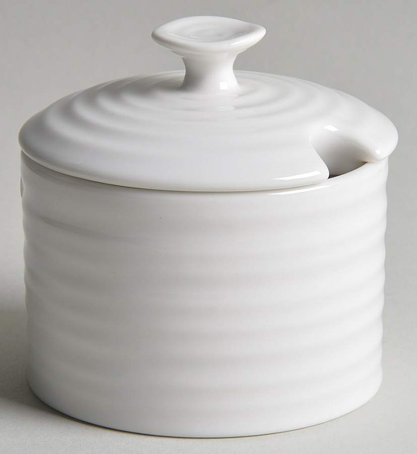 Sophie Conran White Condiment Jar & Lid by Portmeirion-1