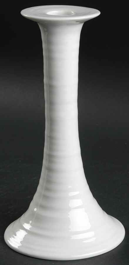 Sophie Conran White 8" Tall Candlestick by Portmeirion-1