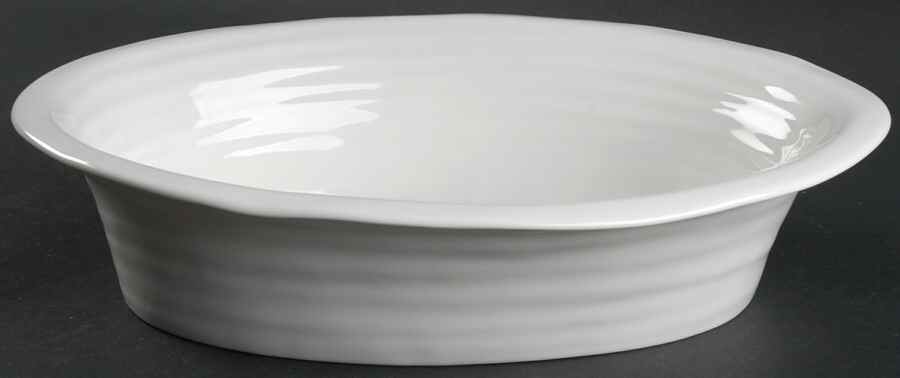 Sophie Conran White 11" Oval Pie Baker by Portmeirion-1